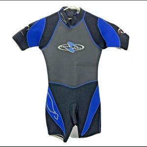 U.S. Divers  Shorty Wetsuit Mens SzS Back Zipper